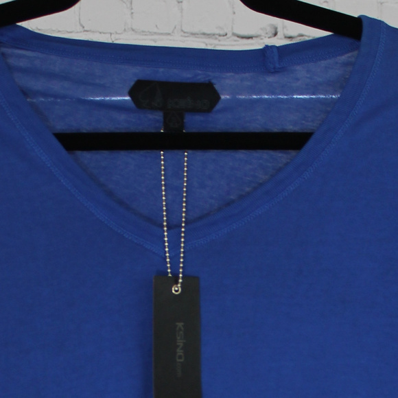 KSINO BLUE VNECK TSHIRT - Picture 2 of 3
